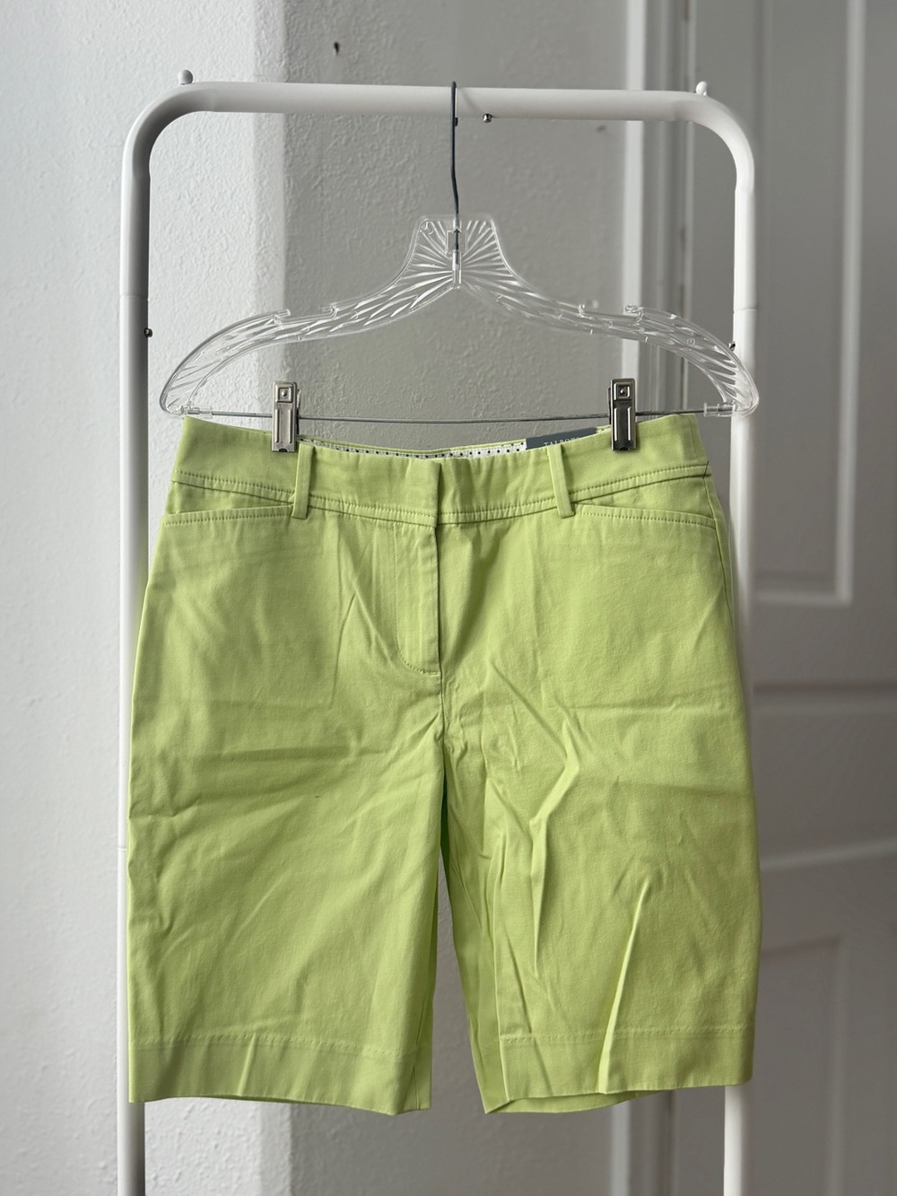 Talbots Lime Green Tailored Bermuda Shorts